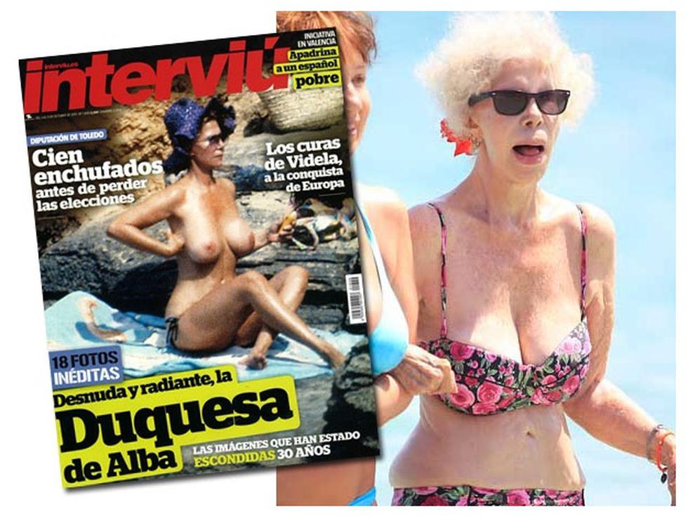 Difunden fotos de la duquesa de Alba desnuda