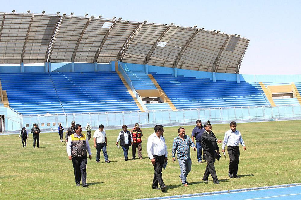 Tacna: Autoridades inspeccionan estadio Joel Gutiérrez por partido de la Copa Perú