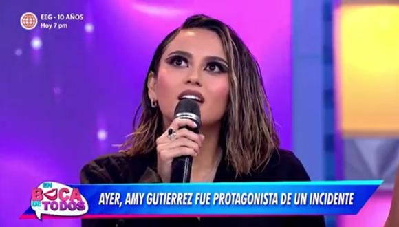 Amy Gutiérrez en el programa "En boca de todos". (Foto: América TV).