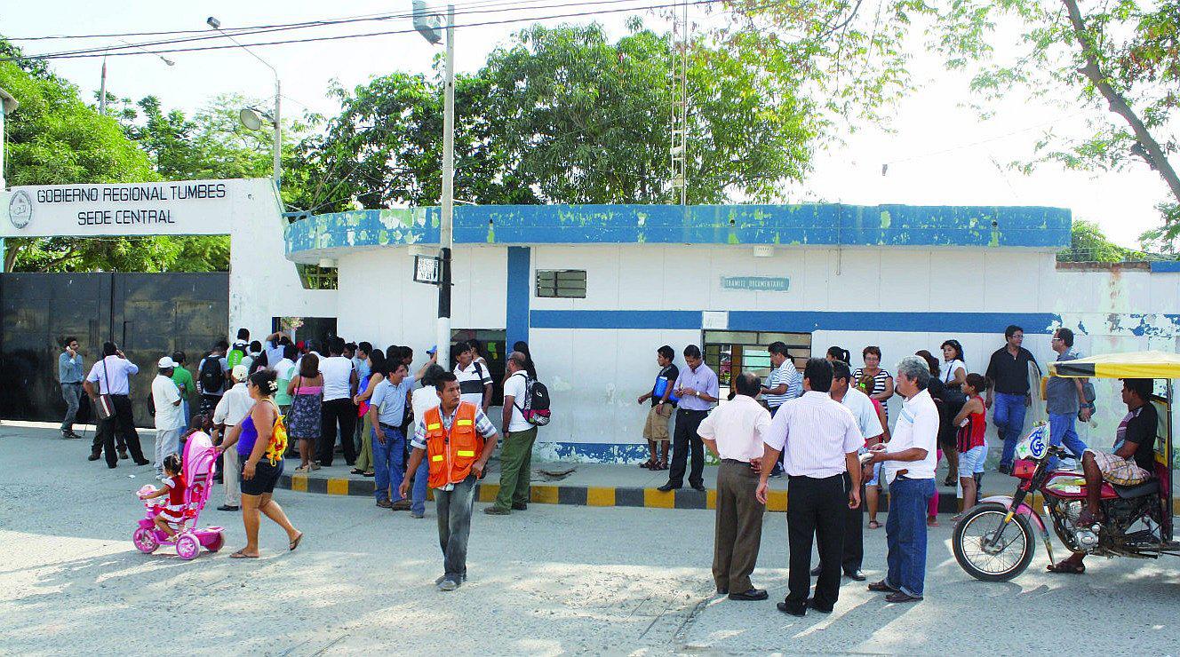 Roban laptop en el Gobierno Regional de Tumbes