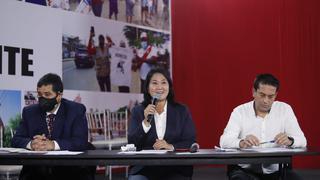 Keiko Fujimori anuncia pedido de nulidad de 802 mesas en todo el Perú