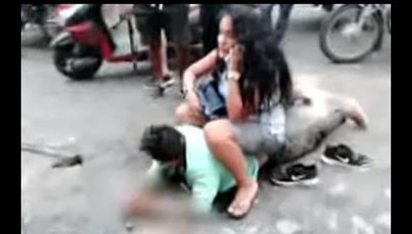 La representante del Ministerio Público Leslie Tatiana Arca Cuenta salía de una reunión social cuando sufrió el robo. (Captura de video Panamericana Televisión)