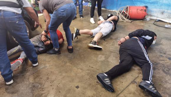 La Policía detuvo a tres de seis hampones. Ellos son de nacionalidad venezolana. (Foto: PNP)