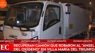 Recuperan camión robado del ‘ángel del oxígeno’ de San Juan de Miraflores