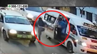 Mujer persiguió a sujeto que le robó su celular y fue atropellada por mototaxi que recogió al ladrón (VIDEO)