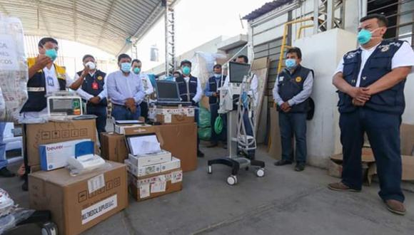 Ica: Minsa entrega cuatro ventiladores mecánicos a hospitales iqueños. (Foto: Gore Ica)