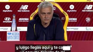 José Mourinho tuvo caliente cruce de palabras con un periodista en Italia (VIDEO)