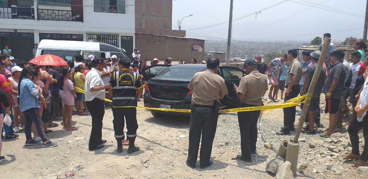 Pareja fue asesinada a balazos por presuntos sicarios, en Carabayllo.