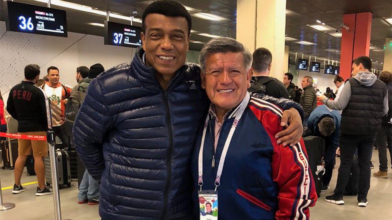 César Acuña se encuentra con el "Nene" Cubillas en Rusia (FOTO) 