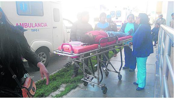 ​Familia que llega a Huancayo de visita termina en la clínica por volcadura