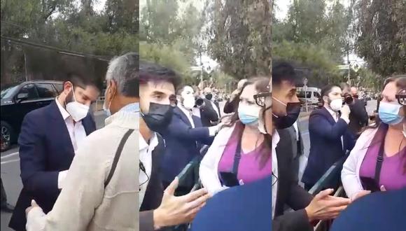 Presidente chileno Gabriel Boric protagonizó altercado con una mujer. (Foto: captura de video)