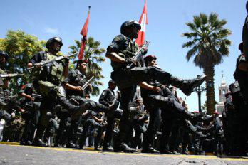 Por Día del Ejército
 hoy es la parada militar