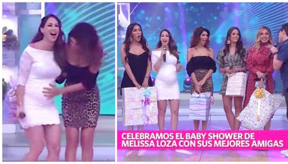 Melissa Loza se reencontró con exmodelos de 'Habacilar' en su primer baby shower (VIDEO)