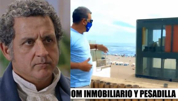Sergio Galliani denuncia que instalaron motor de ascensor frente a su casa en Punta Hermosa. (Foto: sergiogallianich/Captura de video).