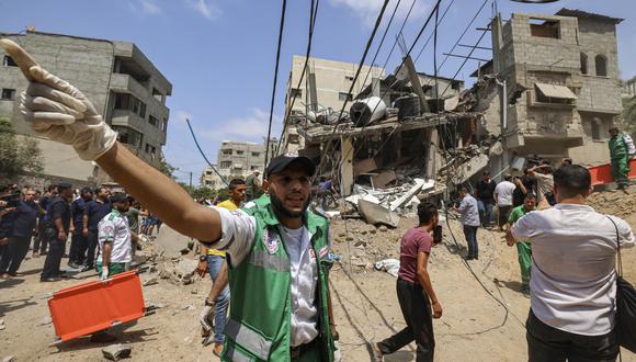 Según las autoridades de Gaza, al menos 15 personas murieron en los bombardeos. (Foto: MOHAMMED ABED / AFP)