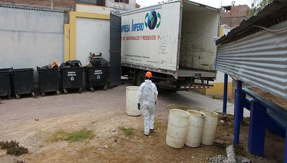 Residuos peligrosos superan las 100 mil toneladas en el Hospital Regional