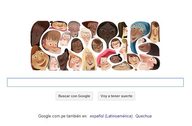 Google dedica doodle a las mujeres del mundo