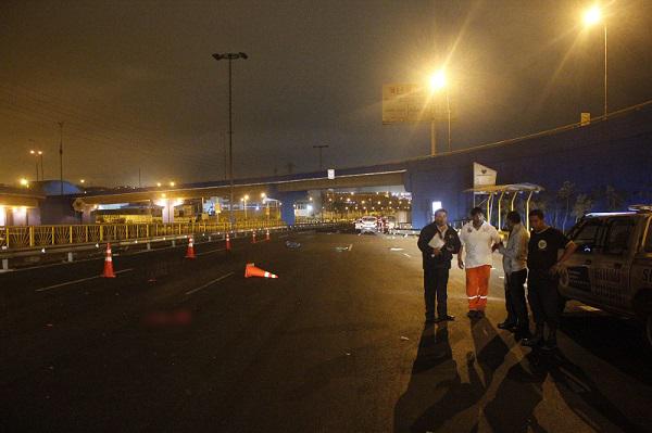 ​Hombre y su cachorrito mueren atropellados en Panamericana Sur