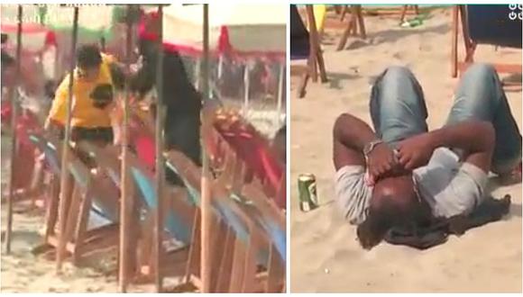 Año Nuevo: Jóvenes protagonizan gresca en playa de la Costa Verde (VIDEO)