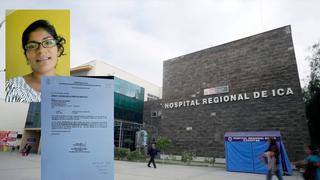 Involucrada en venta de plazas en el Hospital Regional de Ica será denunciada ante la Fiscalía