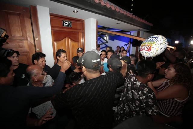 La Victoria: vecinos protestan por ruidos molestos durante fiesta en urbanización Santa Catalina . Fotos: Kelvin García