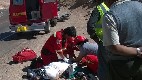 Dueño de Las Cucardas se despista y muere en Moquegua