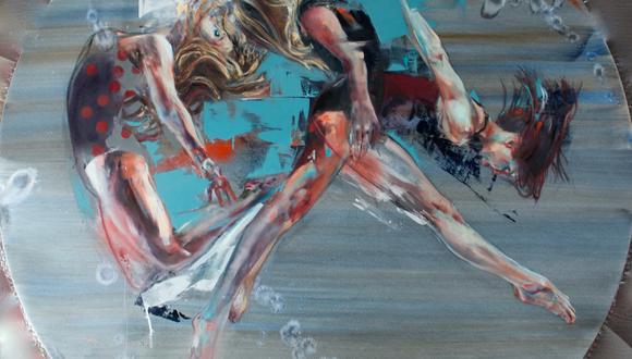 "Dancing Underwater" es una de las obras de Daniella Queirolo que se exponen en la Galería Índigo (Foto: Difusión)
