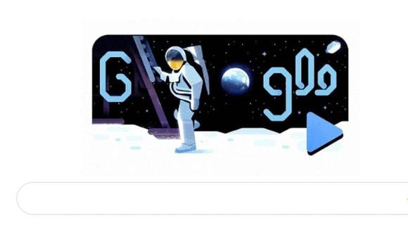 Google conmemora la llegada del hombre a la luna con ingenioso doodle (VIDEO)