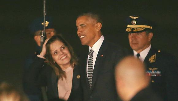 Barack Obama llegó a Lima para participar en cumbre del APEC