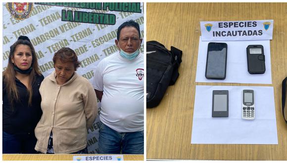 Son intervenidos cuando arrebatan un moderno celular a una de sus víctimas por la avenida Los Incas. (Foto: PNP)