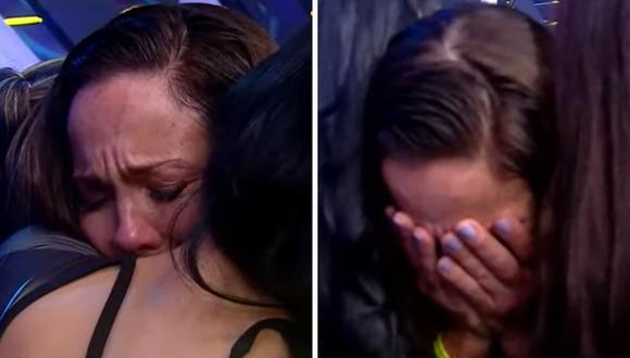 Paloma Fiuza no pudo contener las lágrimas al recordar a su padre. (Foto: captura América TV)