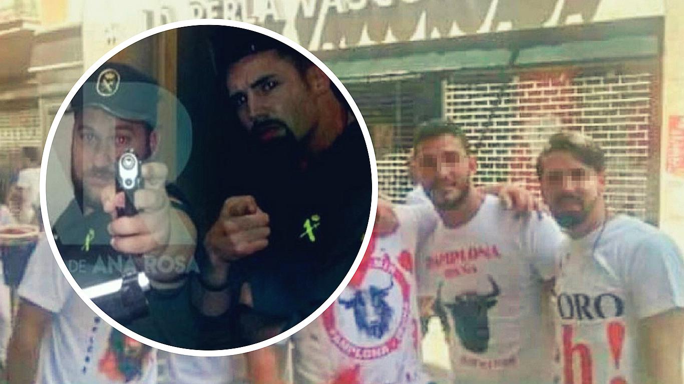  Las fotos de "La Manada" antes del abuso a la joven en San Fermín (FOTOS)