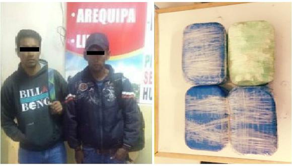 Hermanos caen con 12 kilos de droga de alta pureza en Cusco 