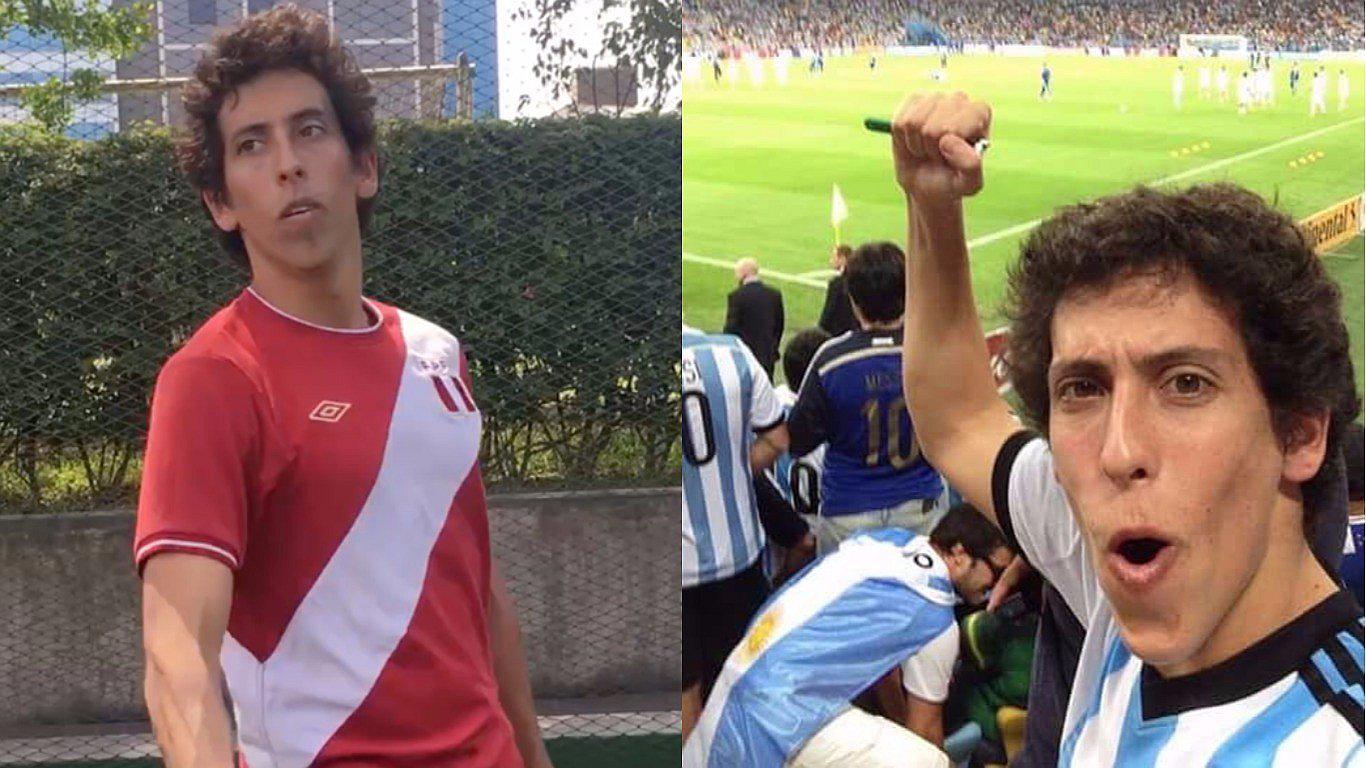 Hinchas critican a youtuber Mateo Garrido Lecca por foto en la que aparece con la albiceleste