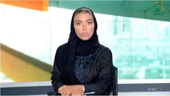 Una mujer presenta por primera vez las noticias nocturnas en Arabia Saudí (VIDEO)