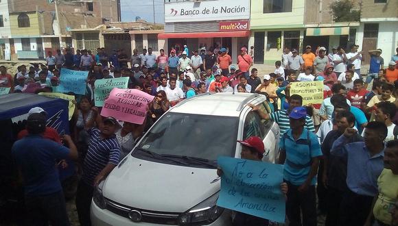 Chiclayo: Trabajadores de Pátapo protestan contra mineros informales (VIDEO)