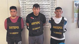 Detienen a tres acusados de cobrar cupo a dueño de bodega en Trujillo