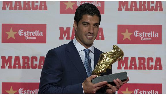 Luis Suarez recibe su segunda Bota de Oro y se convierte en el máximo goleador 