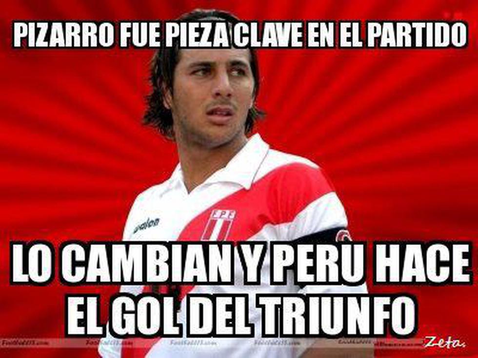 Aparecen memes del triunfo peruano y Farfán