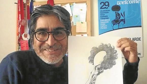 Omar Zevallos, caricaturista de corte internacional