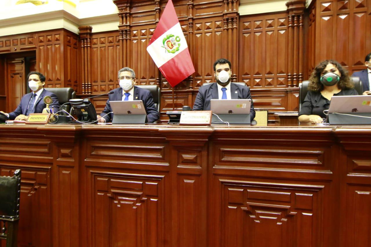 La Mesa Directiva anunció la donación del 50 % de su remuneración a favor de la lucha contra el COVID-19. (Foto: Congreso)