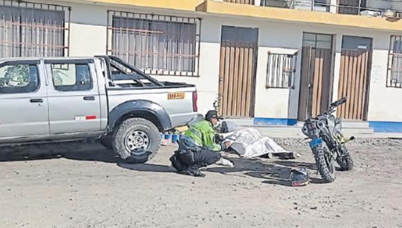 Fuertes lesiones ocasionaron el deceso. Accidente ocurrió en el sector Villa Industrial Majes  - El Pedregal. (Foto: Difusión)
