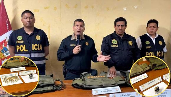 Policía allanó la ‘caleta’ en donde la organización criminal planificaba los secuestros y asesinatos en Trujillo. (Foto: Cortesía)
