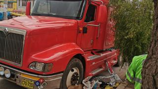 Camión aplasta y mata a una ciclista en Juliaca 