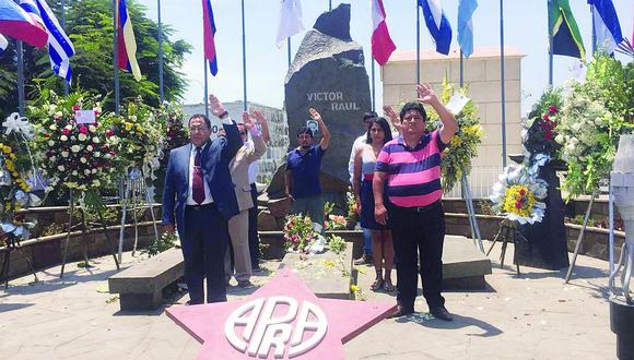 Trujillo: Rinden homenaje a Haya en medio de crisis partidaria