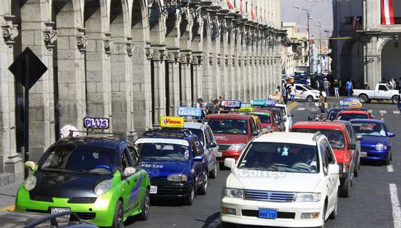 Arequipa: Sindicato de taxistas se movilizará este miércoles contra peatonalización 