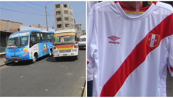 Decretan que transportistas deberán utilizar la camiseta de la Selección Peruana de Fútbol