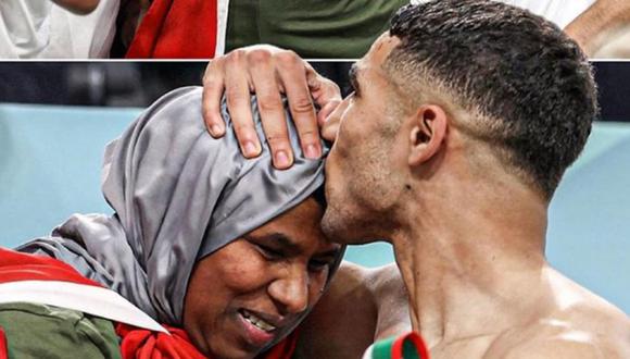 El jugador le dedicó el triunfo a su mamá y la emotiva escena se volvió viral en las redes sociales. Foto: Agencias.