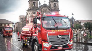 Bomberos de Cusco reciben dotación de vehículos de emergencia (FOTOS)