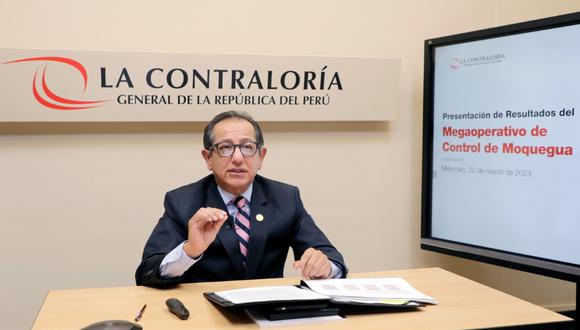 El vicecontralor Humberto Ramírez Trucios mencionó que durante el megaoperativo se efectuó el control a un monto de S/ 1.169 millones. (Foto: Difusión)
